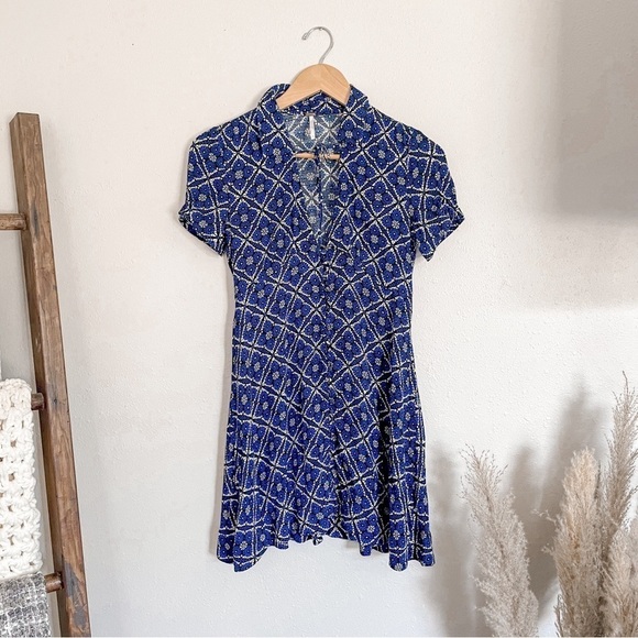 Free People | Melody Onyx Kaleidoscope Whimsigoth Boho Dress - Picture 2 of 11